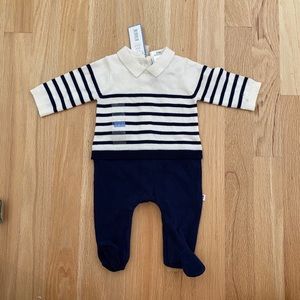 NWT Jacadi Sweater Onesie, Newborn